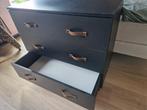 Zwarte Kast met Lades, Huis en Inrichting, Kasten | Kledingkasten, Ophalen, Gebruikt, 100 tot 150 cm, 50 tot 100 cm