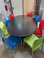 Vergadertafel + 8 Pedrali Ice Designstoelen, Ophalen