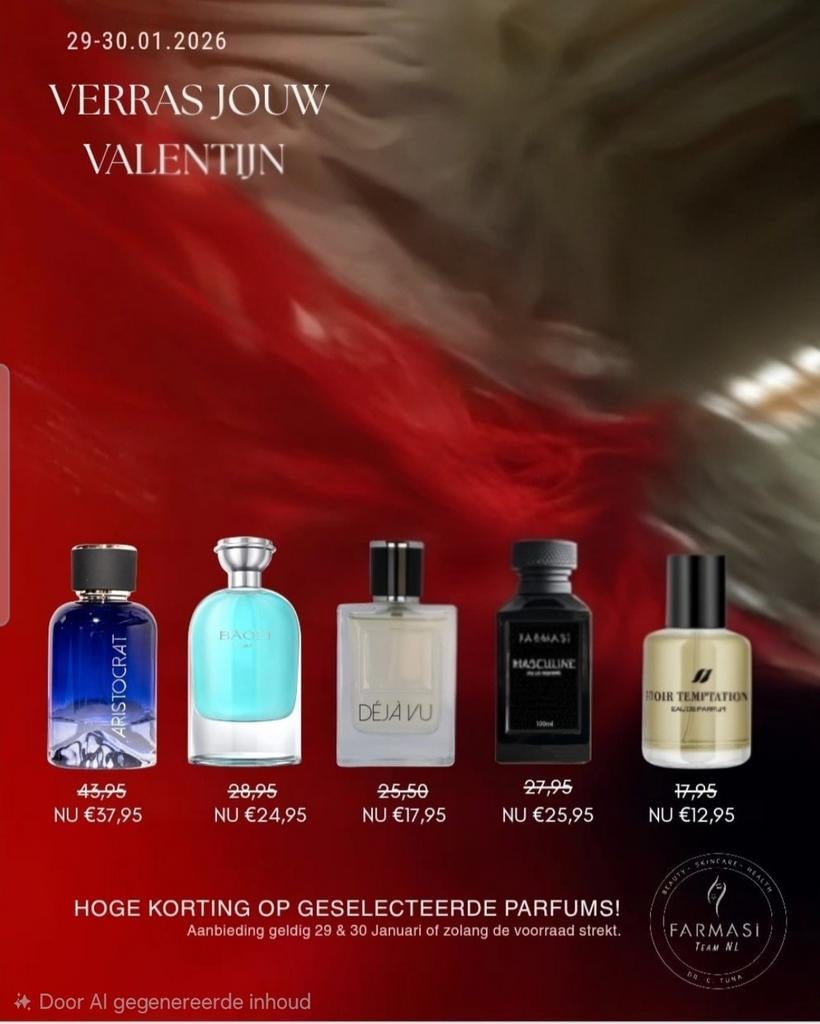 Farmasi Parfum - Diverse Geuren. Valetijnsdag actie, Ophalen of Verzenden, Nieuw