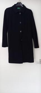 benetton/ dames jas zwart/ wol/ polyester maat 38, Kleding | Dames, Jasjes, Kostuums en Pakken, Ophalen of Verzenden, Zo goed als nieuw