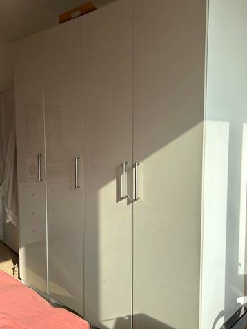 200cm Ikea PAX kast - Fardal deuren incl. verlichting beschikbaar voor biedingen