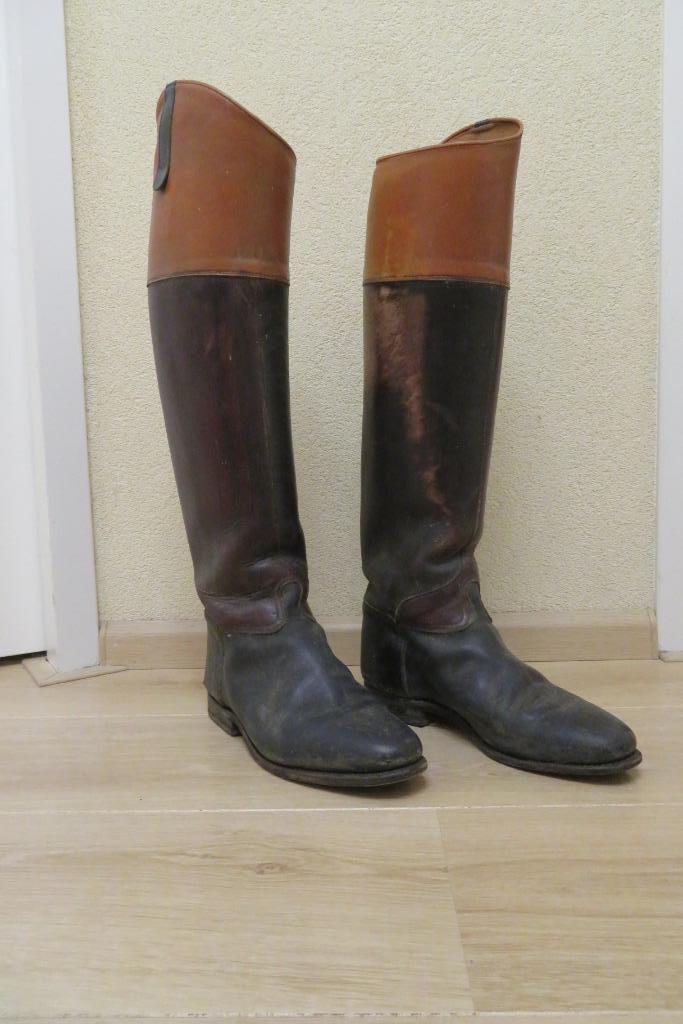 Oude paardrijlaarzen Kempkens maat 6,5 ( 40 ) met baleinen, Antiek en Kunst, Curiosa en Brocante, Ophalen of Verzenden