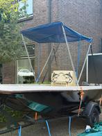 Compleet vis boot met motor en trailler, Watersport en Boten, Hengelsport | Algemeen, Ophalen of Verzenden, Gebruikt