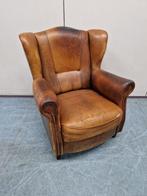 Vintage oorfauteuil schapenleer van het merk Joris, Ophalen, Minder dan 50 cm, Gebruikt, /