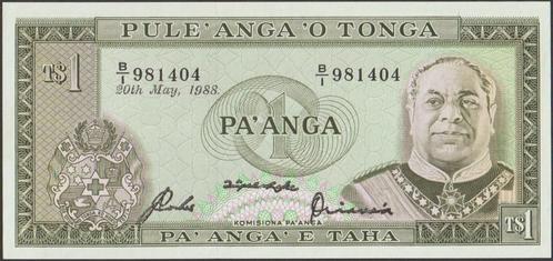Tonga 1 pa'anga 1988 UNC p.19c (# 25), Postzegels en Munten, Bankbiljetten | Oceanië, Los biljet, Verzenden
