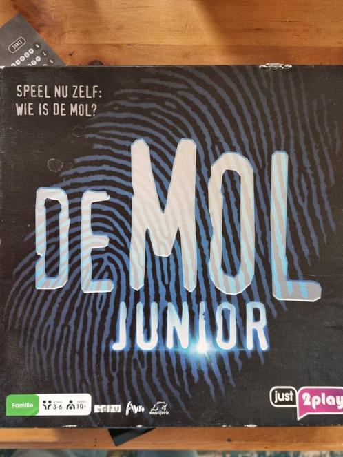 Wie is de Mol - Junior, Hobby en Vrije tijd, Gezelschapsspellen | Bordspellen, Zo goed als nieuw, Drie of vier spelers, Vijf spelers of meer