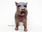 029* Bronzen hond terriër(Boven €75 geen verzendkosten), Tuin en Terras, Tuinbeelden, Ophalen of Verzenden, Nieuw, Overige materialen