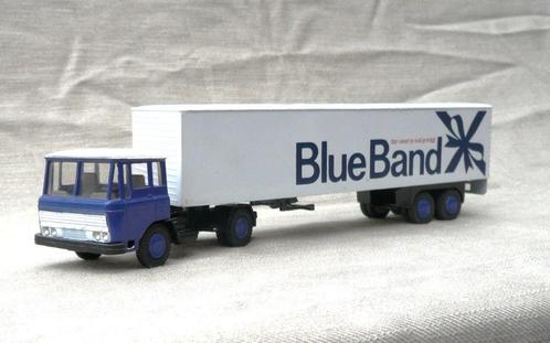 Lion Toys 36 Daf 2600 + eurotrailer blue band., Hobby en Vrije tijd, Modelauto's | 1:50, Zo goed als nieuw, Bus of Vrachtwagen