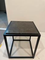 Bijzet tafel 2 stuks, Minder dan 55 cm, Gebruikt, Metaal of Aluminium, Vierkant