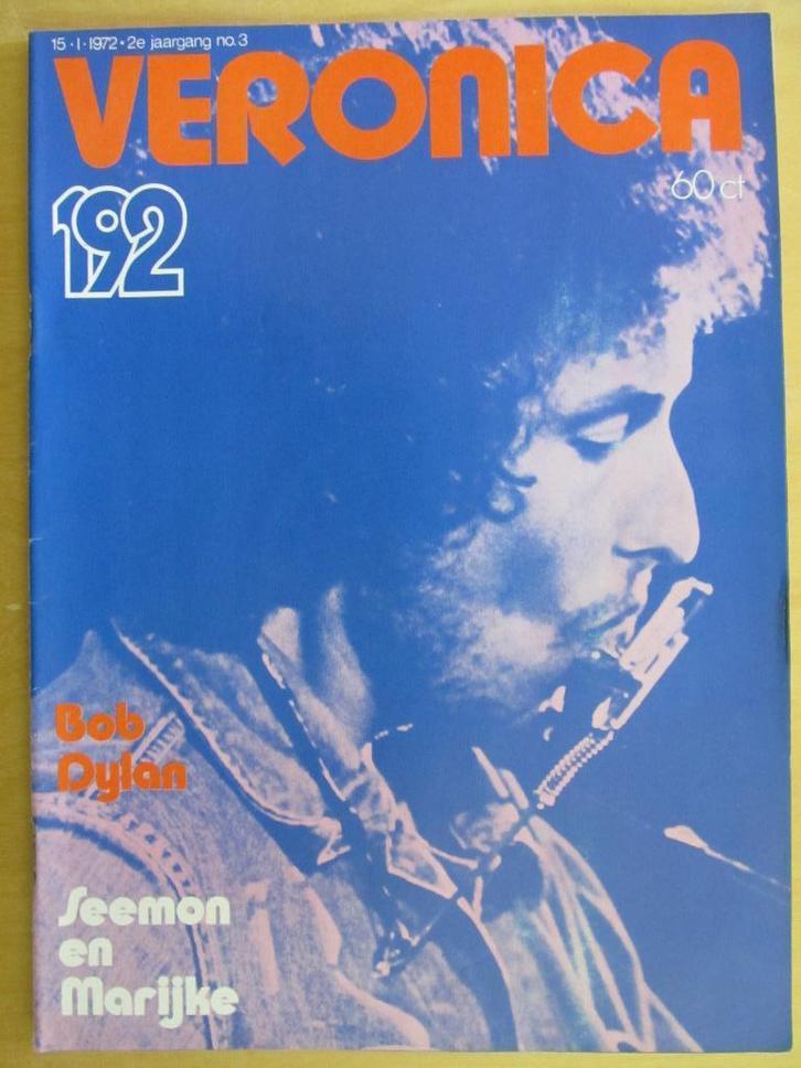 Veronica 1972 Bob Dylan Seemon & Marijke FCGroningen Bijlmer, Verzamelen, Tijdschriften, Kranten en Knipsels, Tijdschrift, Nederland