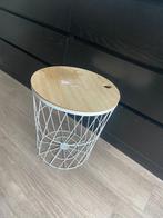 Draadmand mand / bijzettafel, Ophalen, Minder dan 55 cm, Gebruikt, Rond