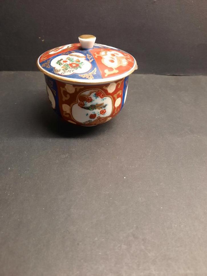 Oosters potje met deksel Gold Imari Handpainted, Antiek en Kunst, Antiek | Keramiek en Aardewerk, Ophalen of Verzenden