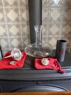 Luxe wijn decanteer - karaf, trechter, beluchter verzilverd, Ophalen of Verzenden, Nieuw, Overige gebieden, Overige typen