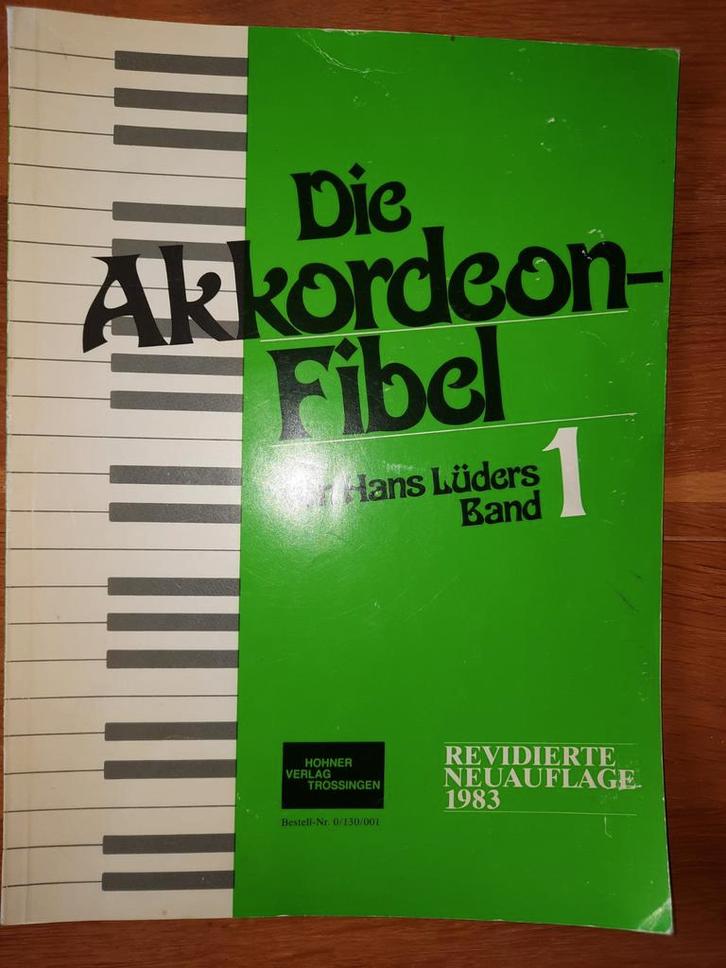 Lesboek accordeon-Die Akkordeon-Fibel 1, Muziek en Instrumenten, Bladmuziek, Gebruikt, Les of Cursus, Accordeon, Ophalen of Verzenden