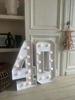 Lichtcijfers 40 - decoratief & sfeervol!, Ophalen, Zo goed als nieuw