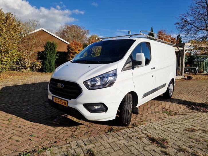 Ford Transit Custom GB 2.0 Tdci 170PK 320 L1h1 2022 Wit, Auto's, Bestelauto's, Particulier, ABS, Airbags, Airconditioning, Bochtverlichting