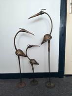 Set van 3 metalen (kraan-)vogels, Antiek en Kunst, Ophalen of Verzenden