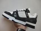 Louis Vuitton LV Trainer Black White & BLUE (36 - 46), Ophalen of Verzenden, Nieuw, Blauw