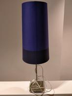 Stijlvolle blauwe lamp, Ophalen, Gebruikt, Stof, 75 cm of meer