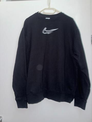 Nike trui sweater L zwart zwarte swoosh mooi beschikbaar voor biedingen
