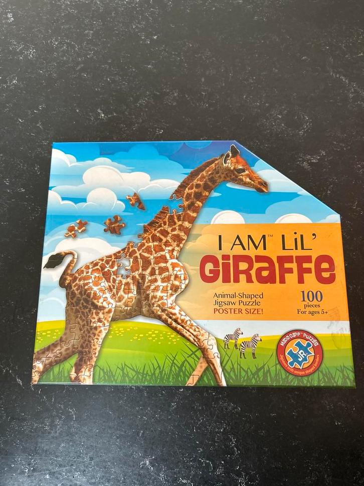 Madd Capp Giraffe Puzzel 100 Stukjes, Kinderen en Baby's, Speelgoed | Kinderpuzzels, Zo goed als nieuw, 6 jaar of ouder, Meer dan 50 stukjes