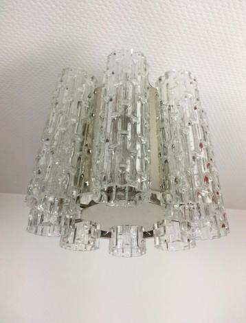 Doria plafondlamp met 8 glazen tubes beschikbaar voor biedingen