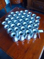 Nieuw cluster plateau vaasjes chroom merk Diga Colmore., Overige materialen, Overige kleuren, Nieuw, Ophalen of Verzenden