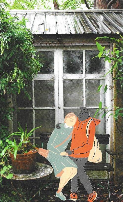 collagekaart 21, Hobby en Vrije tijd, Kaarten | Zelfgemaakt, Nieuw, Fantasie, Ophalen of Verzenden