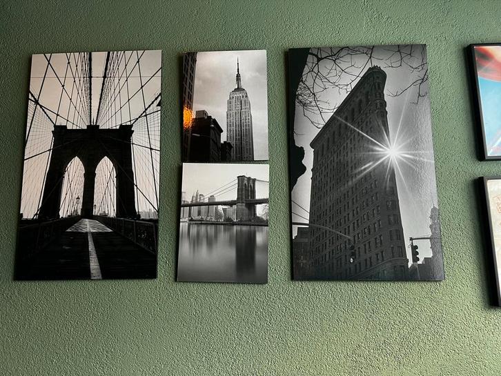 IKEA New York Foto Set, Huis en Inrichting, Woonaccessoires | Schilderijen, Tekeningen en Foto's, Zo goed als nieuw, Foto of Poster