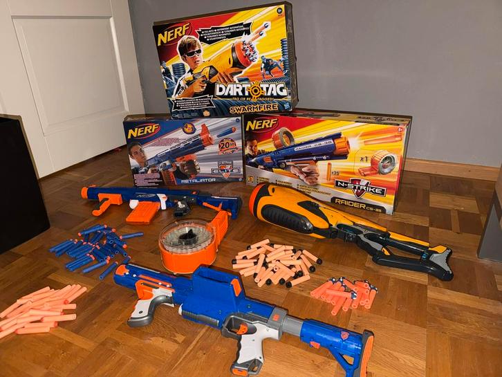 Nerf geweren bundel!, Kinderen en Baby's, Speelgoed | Buiten | Actiespeelgoed, Zo goed als nieuw, Ophalen