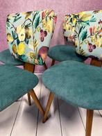 Set van vier vintage eetkamerstoelen, Huis en Inrichting, Stoelen, Hout, Overige kleuren, Zo goed als nieuw, Vier