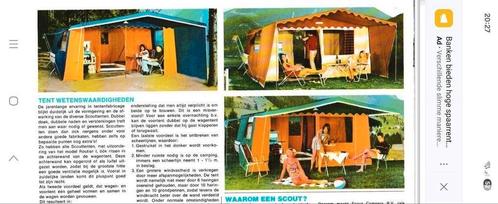 Scout vouwwagen 6 personen,  oldschool!, Caravans en Kamperen, Tenten, tot en met 6, Gebruikt, Ophalen
