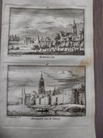 165/166 Heukelom/ Hoekelom en Asperen Kopergravure 18e Eeuw, Antiek en Kunst, Kunst | Etsen en Gravures, Ophalen of Verzenden