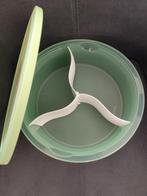Tupperware taartdoos / chip en dip, Huis en Inrichting, Ophalen of Verzenden, Nieuw, Groen, Schaal