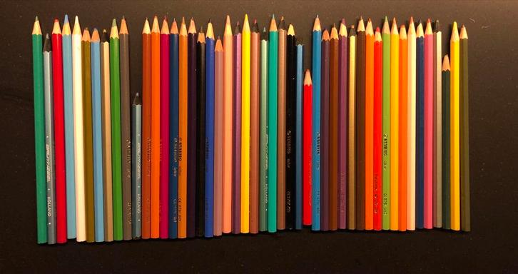 Set Kleurpotloden, Hobby en Vrije tijd, Tekenen, Gebruikt, Potlood of Stift, Ophalen of Verzenden