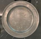 Antieke Franse tinnen boord – 34 cm – 18e/19e eeuw, Antiek en Kunst, Antiek | Tin, Ophalen