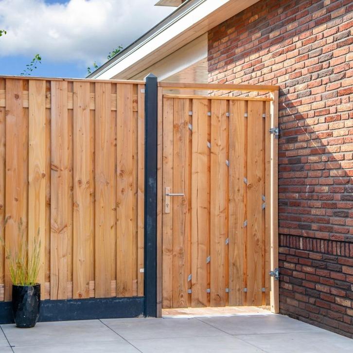 Schuttingdeur Douglas H195xB100, Tuin en Terras, Schuttingen, Nieuw, Hout, 1 tot 2 meter, Minder dan 3 meter, Ophalen