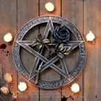 Ruah Vered Wall Mount Altar Piece - pentagram met roos, Huis en Inrichting, Nieuw, Verzenden