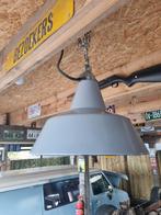 Oude grijze emaille fabriekshal hanglampen, Ophalen of Verzenden, Zo goed als nieuw, Minder dan 50 cm
