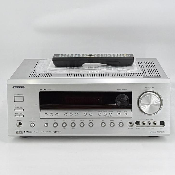 Onkyo TX-SR603E Receiver / Versterker | Incl. AB, Audio, Tv en Foto, Versterkers en Receivers, Zo goed als nieuw