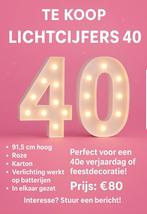 Te koop! Lichtcijfers 40 nieuw, Ophalen of Verzenden, Zo goed als nieuw, Geboorte of Huwelijk