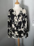 Zwart/creme blouse SOYACONCEPT maat M (z.g.a.n.), Maat 38/40 (M), Soyaconcept, Zwart, Ophalen of Verzenden