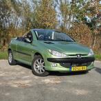 Peugeot 206cc (Cabrio) 1.6L 16V 2003 Groene auto, Voorwielaandrijving, Stof, Zwart, 4 cilinders