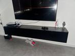 Tv meubel zwevend hoogglans zwart 200 cm 2 deurs, Ophalen, 150 tot 200 cm, Zo goed als nieuw, Minder dan 100 cm
