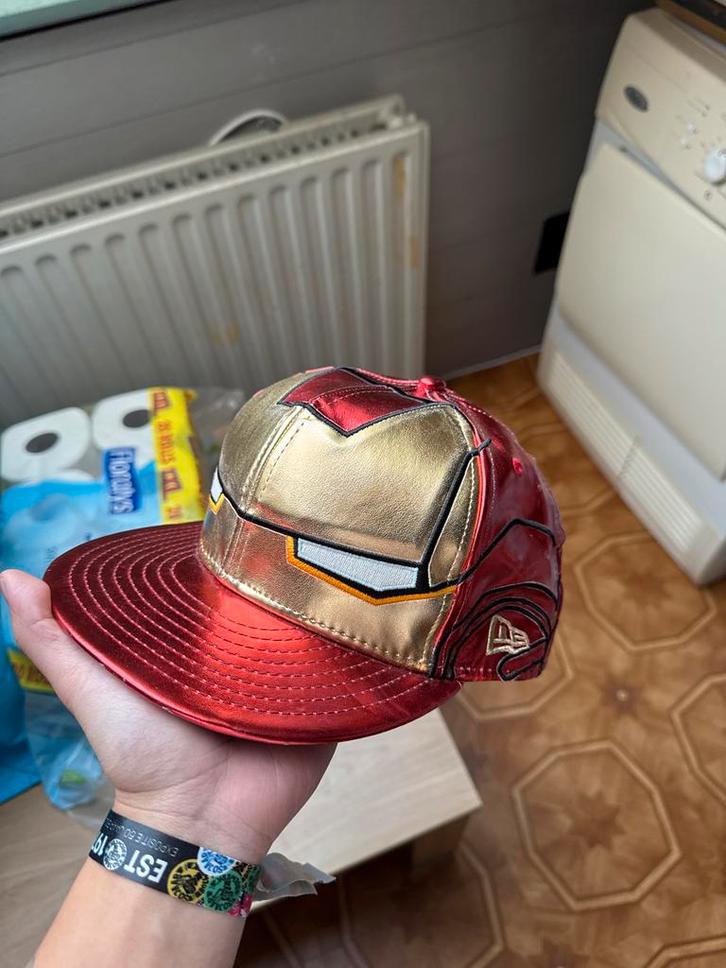 Zeldzame New Era Iron Man 59FIFTY Cap, Kleding | Heren, Hoeden en Petten, Zo goed als nieuw, Pet, Ophalen of Verzenden