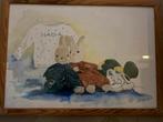 Aquarel Schilderij - Kinderspullen, Antiek en Kunst, Ophalen of Verzenden