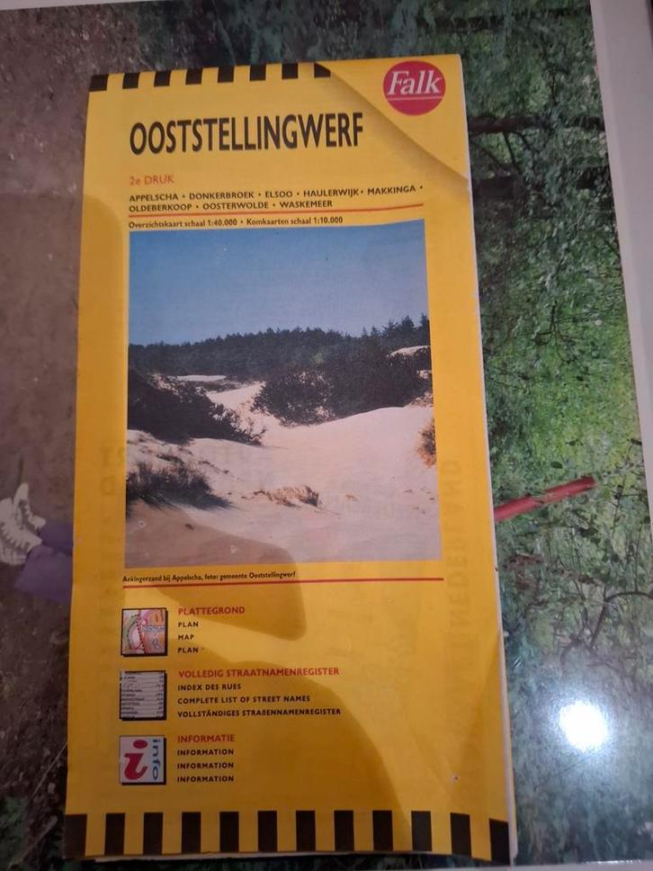 Falk Ooststellingwerf plattegrond, Boeken, Atlassen en Landkaarten, Zo goed als nieuw, Landkaart, Nederland, 1800 tot 2000, Ophalen of Verzenden