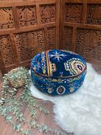 Vloerkussen / Loungekussen / Meditatie kussen / 40x20cm, Huis en Inrichting, Blauw, ., Rond, Nieuw