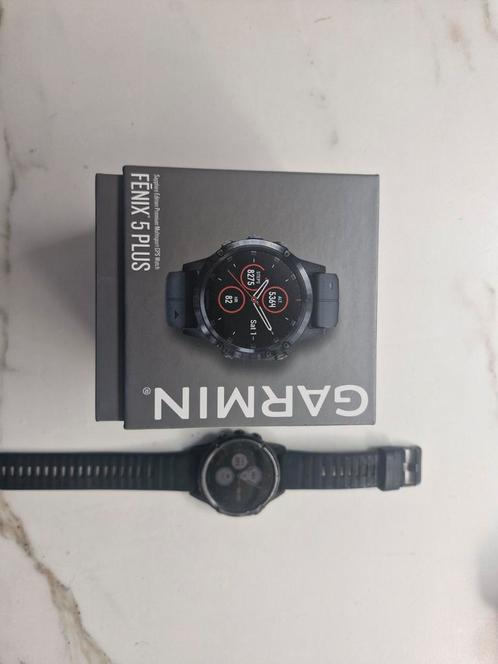 Garmin fenix 5 plus, Sieraden, Tassen en Uiterlijk, Sporthorloges, Gebruikt, Android, Zwart, Ophalen of Verzenden
