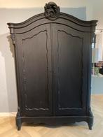 Brocante zwarte kast, Antiek en Kunst, Antiek | Meubels | Kasten, Ophalen